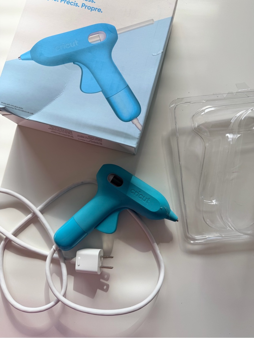 Cricut Mini Glue Gun Blue High Temp Craft Tool With Box - Picture 7 of 10